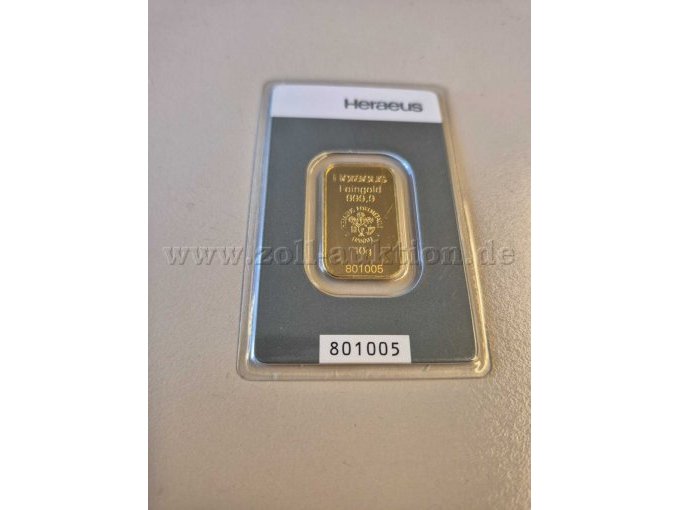 Goldbarren 10g 999,9 Feingold Frontansicht Goldbarren 10g 999,9 Feingold Frontansicht