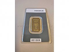 Goldbarren 10g 999,9 Feingold Frontansicht