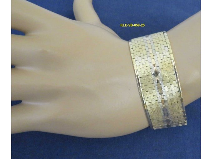 Goldarmband, 585er, Gelbgold, Weißgold, Rotgold