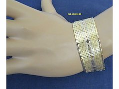 Goldarmband, 585er, Gelbgold, Weißgold, Rotgold