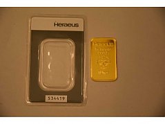 1 Goldbarren 1 Unze „Heraeus“ 999,9 Feingold