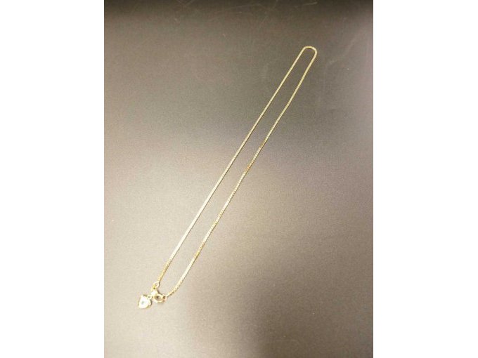 Goldkette mit Herzanhänger, 585er_ Komplettansicht