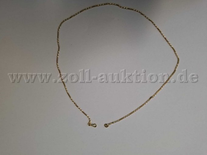 1 Goldkette fein ohne Anhänger – 585er Gelbgold – foto 2 – kavel bij Zoll-Auktion, Reutlingen