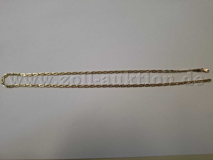 1 Goldkette mit blauem Steinanhänger – 585er / 333er Gold – foto 2 – kavel bij Zoll-Auktion, Reutlingen
