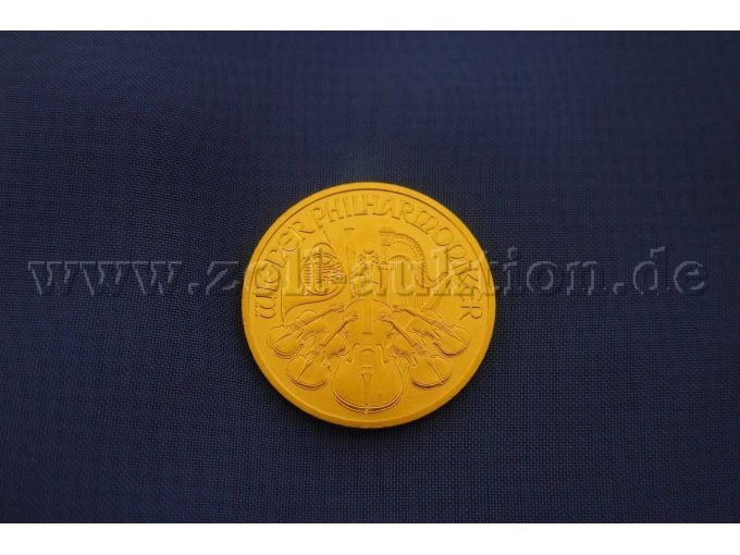 1 Goldmünze, 1/2 Unze Feingold, Wiener Philhamoniker Vorderseite
