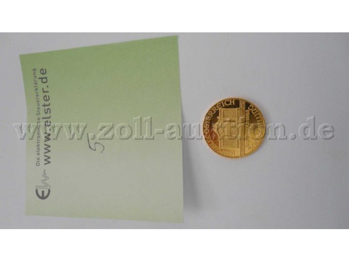 1Rückseite der Münze mit Gebäude  Republik Österreich und 500 Schilling und der Jahreszahl 1992 und die Angebotsnummer vom Finanzamt Northeim Herzberg