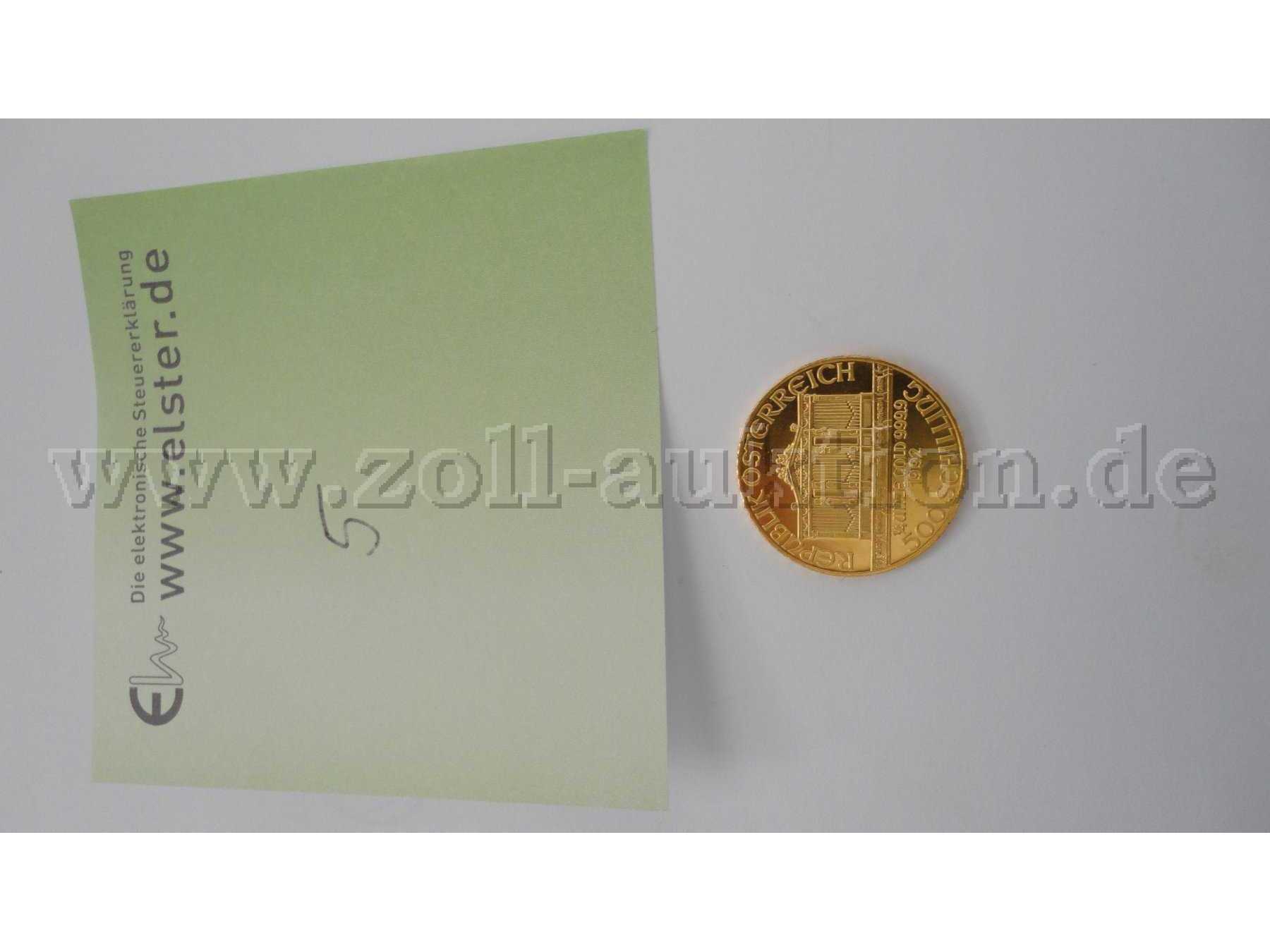 1Rückseite der Münze mit Gebäude  Republik Österreich und 500 Schilling und der Jahreszahl 1992 und die Angebotsnummer vom Finanzamt Northeim Herzberg
