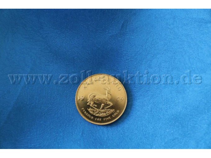 Krügerrand Goldmünze-Rückansicht (Beispielfoto)