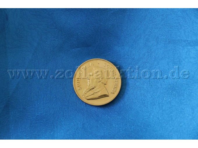 Krügerrand Goldmünze-Vorderansicht (Beispielfoto) Krügerrand Goldmünze-Vorderansicht (Beispielfoto)