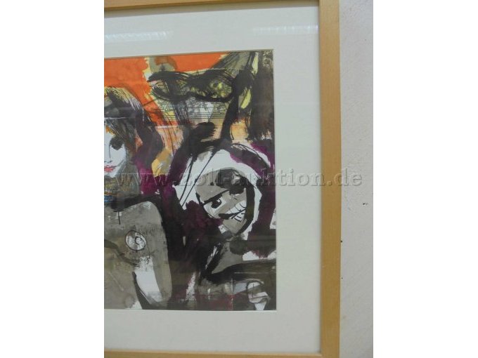 1 gouache en aquarel op karton van de kunstenaar Reinhard Womacka – foto 4 – kavel bij Zoll-Auktion, Potsdam