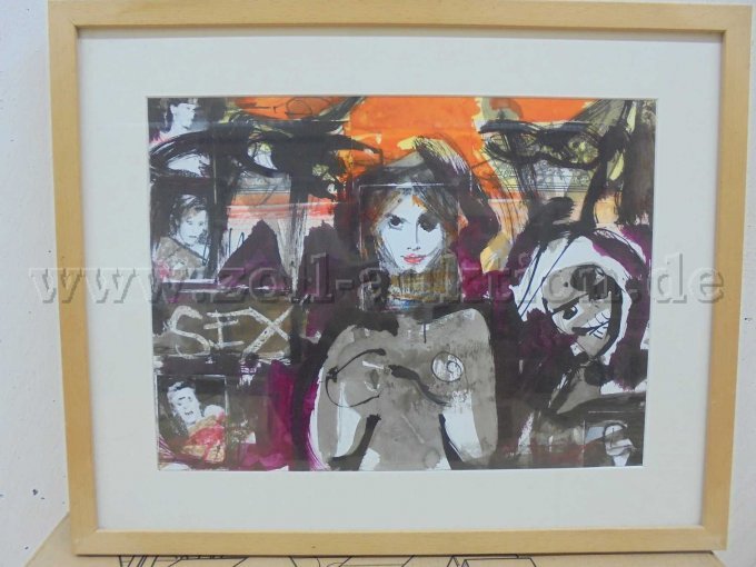 1 Gouache u. Aquarell auf Karton des Künstler Reinhard Womacka – kavel bij Zoll-Auktion, Potsdam
