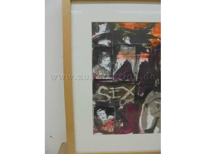 1 gouache en aquarel op karton van de kunstenaar Reinhard Womacka – foto 3 – kavel bij Zoll-Auktion, Potsdam