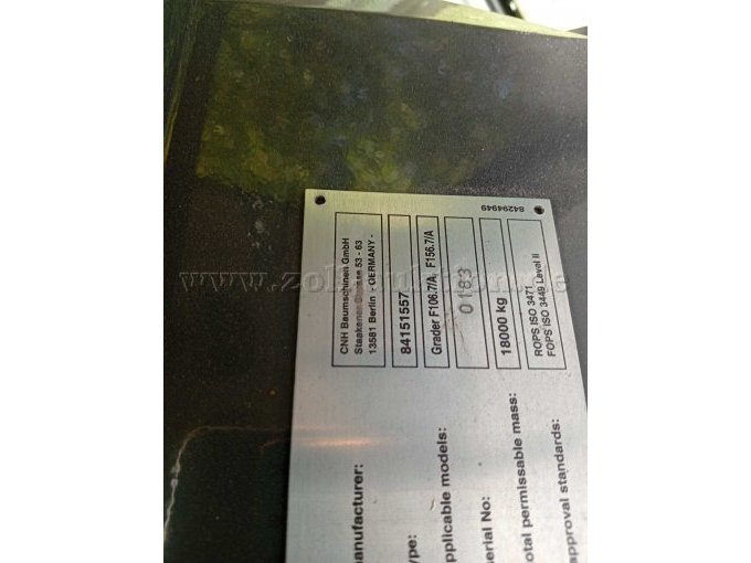 1 Grader New Holland F 156.7A Tier 3 – foto 9 – kavel bij Zoll-Auktion, Ilmenau