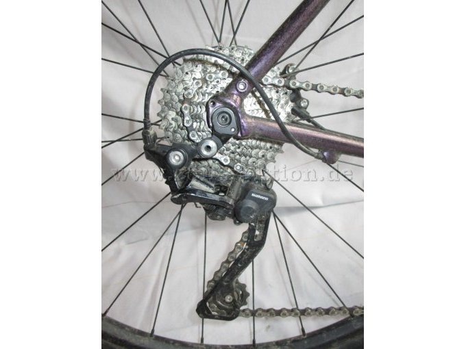 Teilansicht Hinterrad mit Shimano GRX Schaltwerk