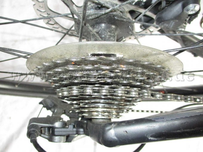 Ansicht Zahnräder am Hinterrad