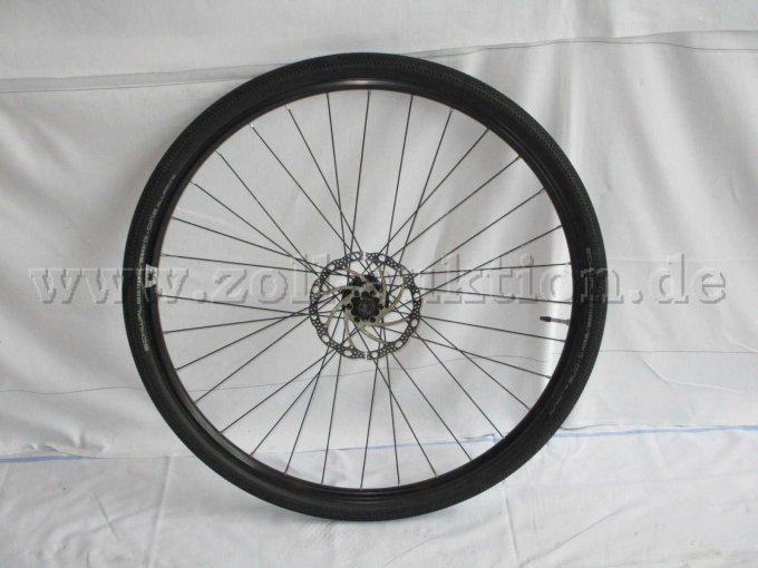 Vollansicht Vorderrad mit Scheibenbremse, nicht befestigt