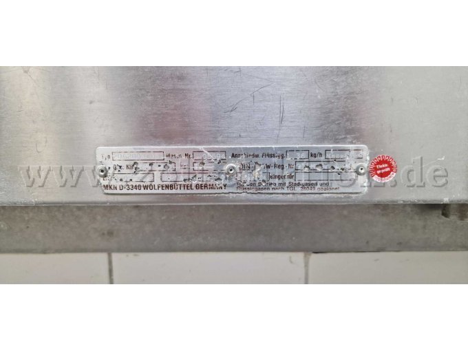 Typenschild Gaskessel