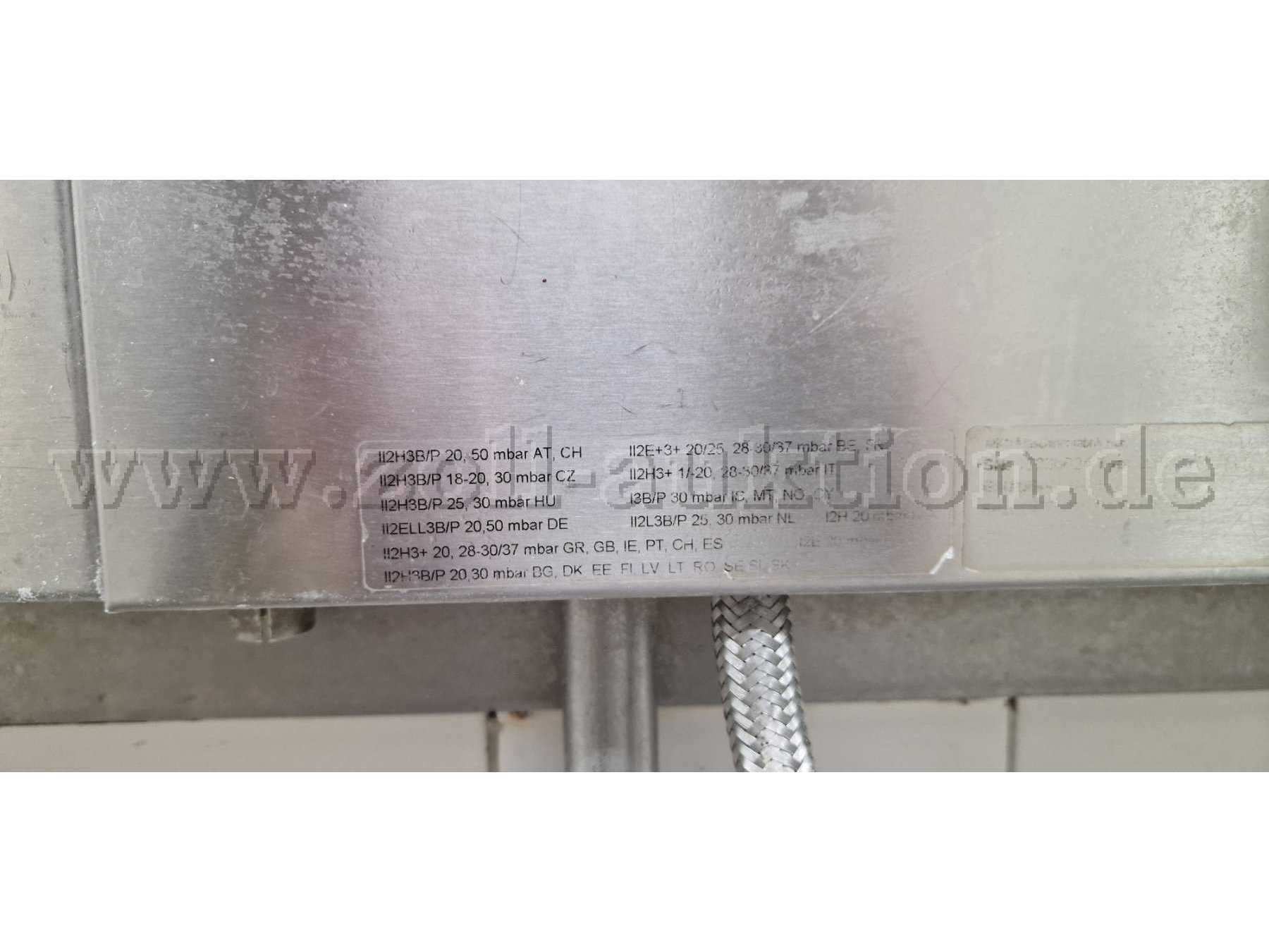 Typenschild Gaskessel