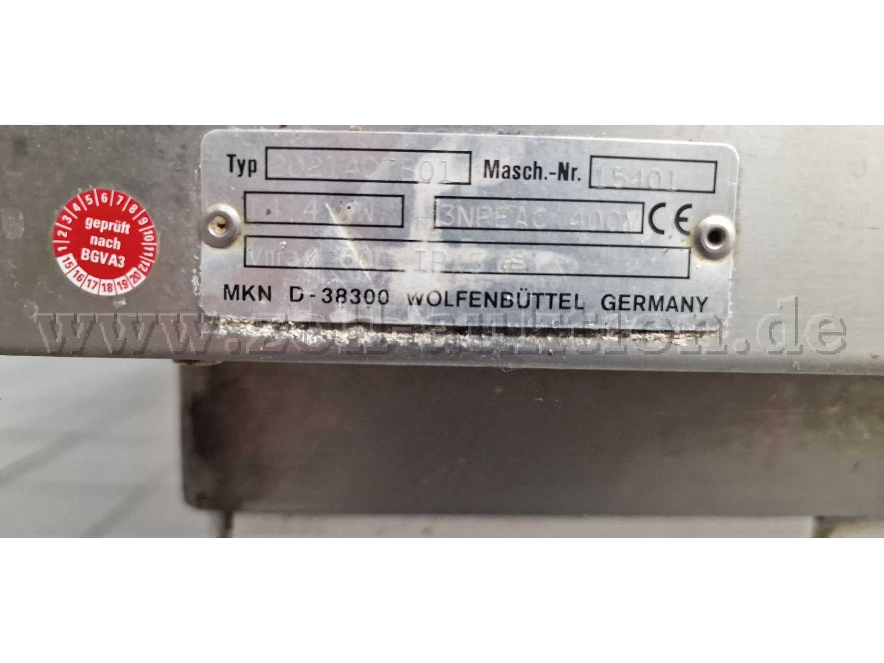 Typenschild große Kippbratpfanne