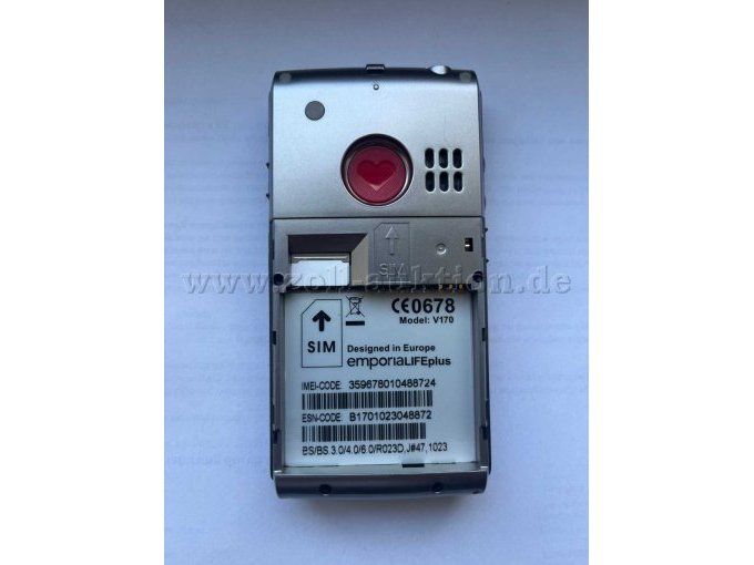 1 mobiele telefoon met grote toetsen: emporia LIFE plus, model: V 170 – foto 4 – kavel bij Zoll-Auktion, Chemnitz