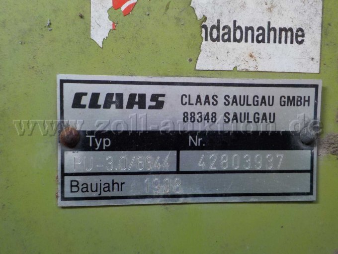 Detailbild Typenschild