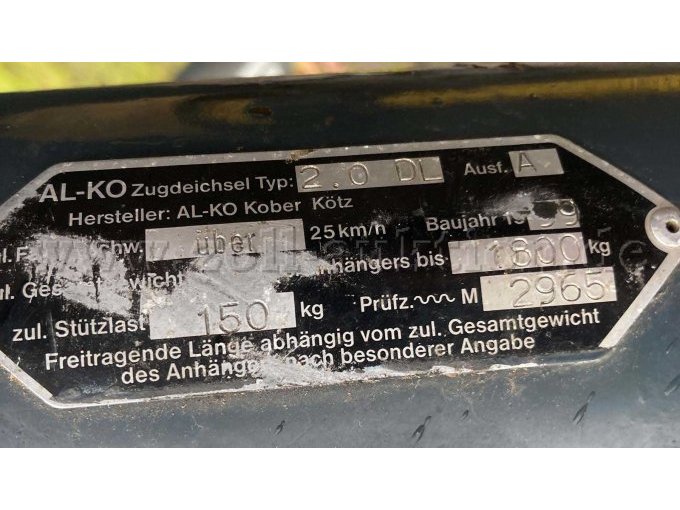 Jensen Häcksler Typenschild