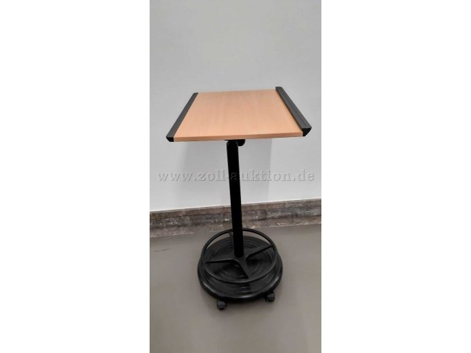 Seitliche Gesamtansicht  -niedrigste Einstellung - schrägste Plattenstellung