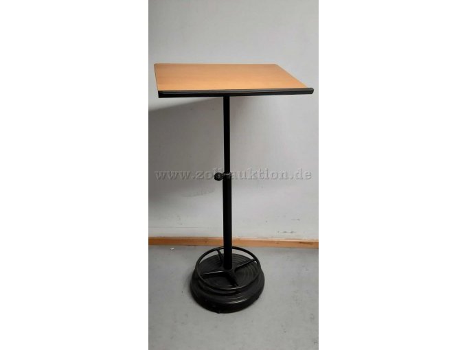 Gesamtansicht höchste Einstellung schräg gestellte Platte