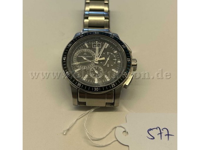 HAU Maurice Lacroix Quarzchronograph, Großdatum,
Stahl/Stahlband AQ58035 ohne Funktionstest HAU Maurice Lacroix Quarzchronograph, Großdatum,
Stahl/Stahlband AQ58035 ohne Funktionstest
