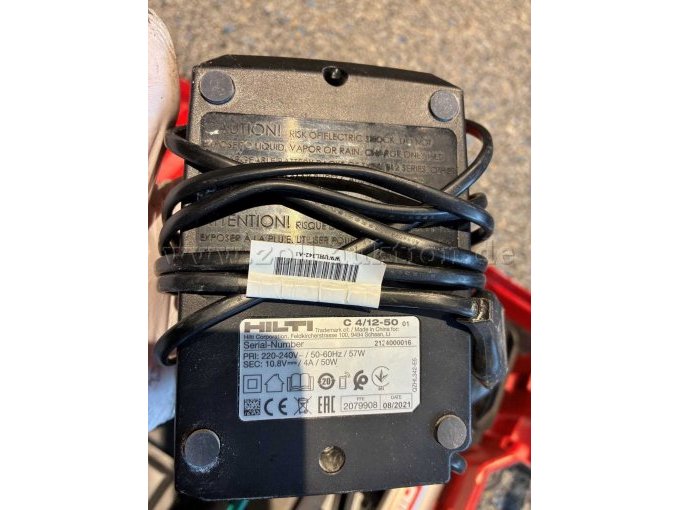 Typenschild Ladegerät