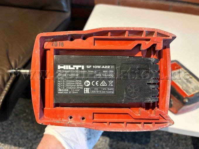 Typenschild Schrauber