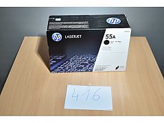 HP 55A Original Tonerkartusche CE255A Schwarz 
Ansicht frontal