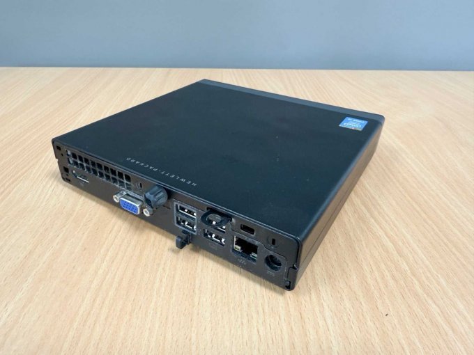 HP ProDesk 400 G1 GM Desktop-Mini PC 
Rückseite mit Anschlüssen