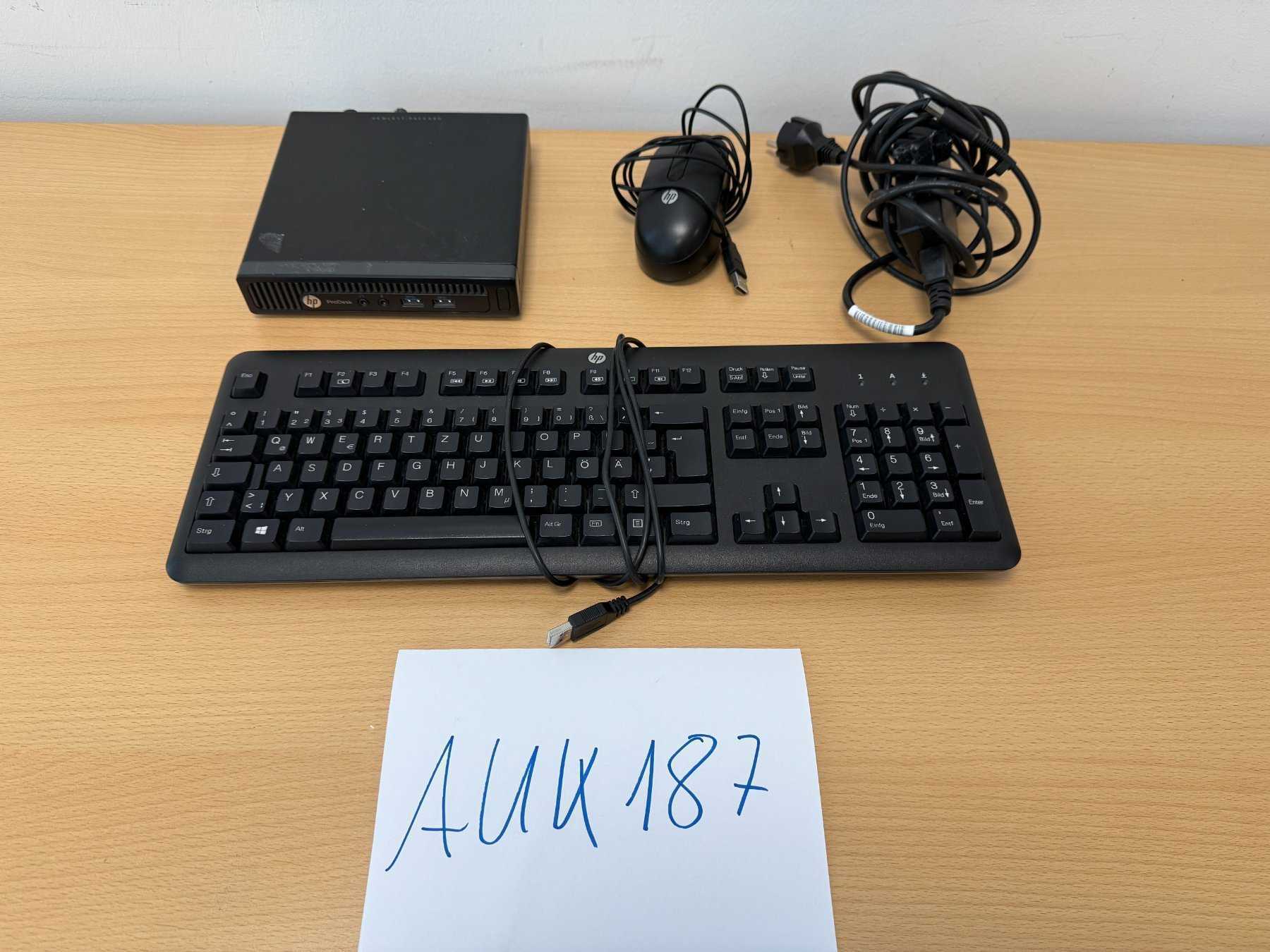 HP ProDesk 400 G1 GM Desktop-Mini PC mit allem Zubehör