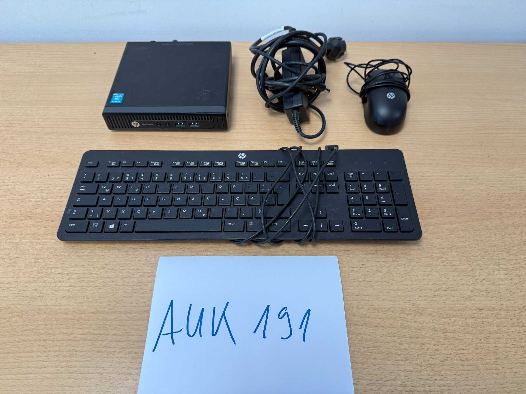 HP ProDesk 400 G1 GM Desktop-Mini PC mit gesamtem Zubehör