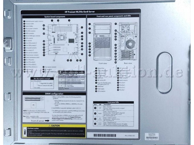 1 HP ProLiant ML310e Gen8-server – foto 8 – kavel bij Zoll-Auktion, Rüdesheim