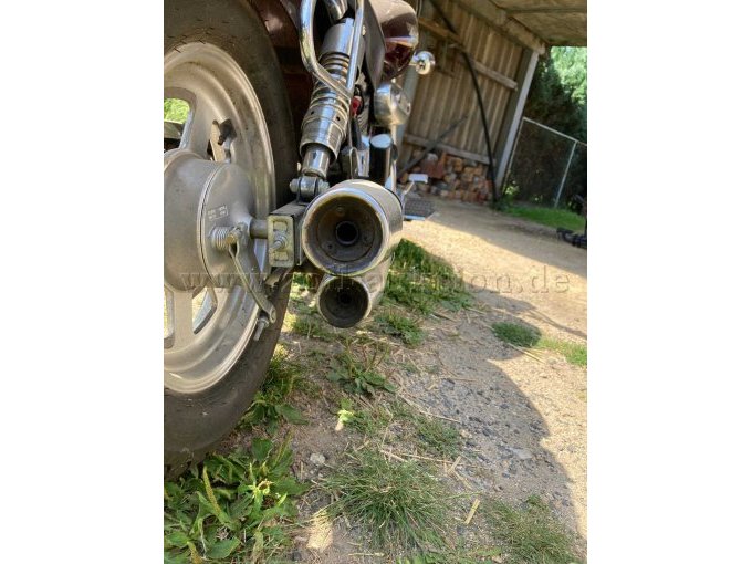 Ansicht der Auspuffrohre