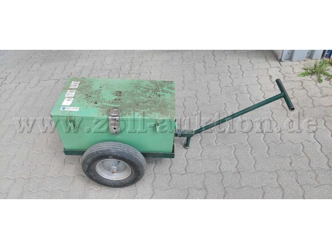 Transportkarre mit Transportkiste Seitenansicht