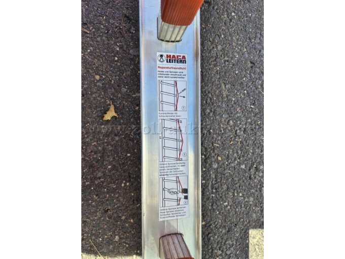 1 Haca Aluminium Steckleiter 2 x B Leiterteil/1 x A Einsteckteil (Defekt) – foto 3 – kavel bij Zoll-Auktion, Köln