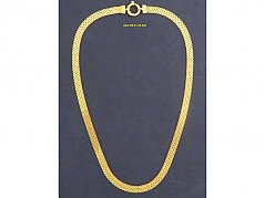 Halskette, 750er, gelbgold