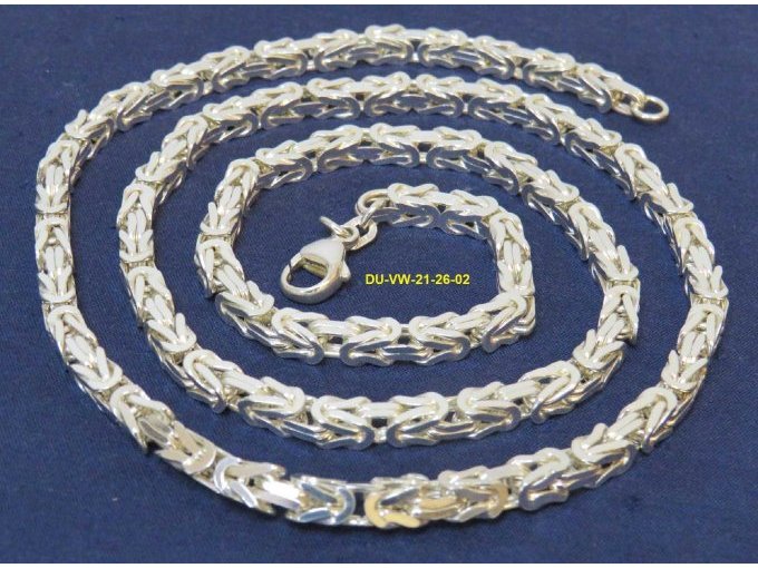 Königskette (Byzantiner Kette), 925er Sterlingsilber Königskette (Byzantiner Kette), 925er Sterlingsilber