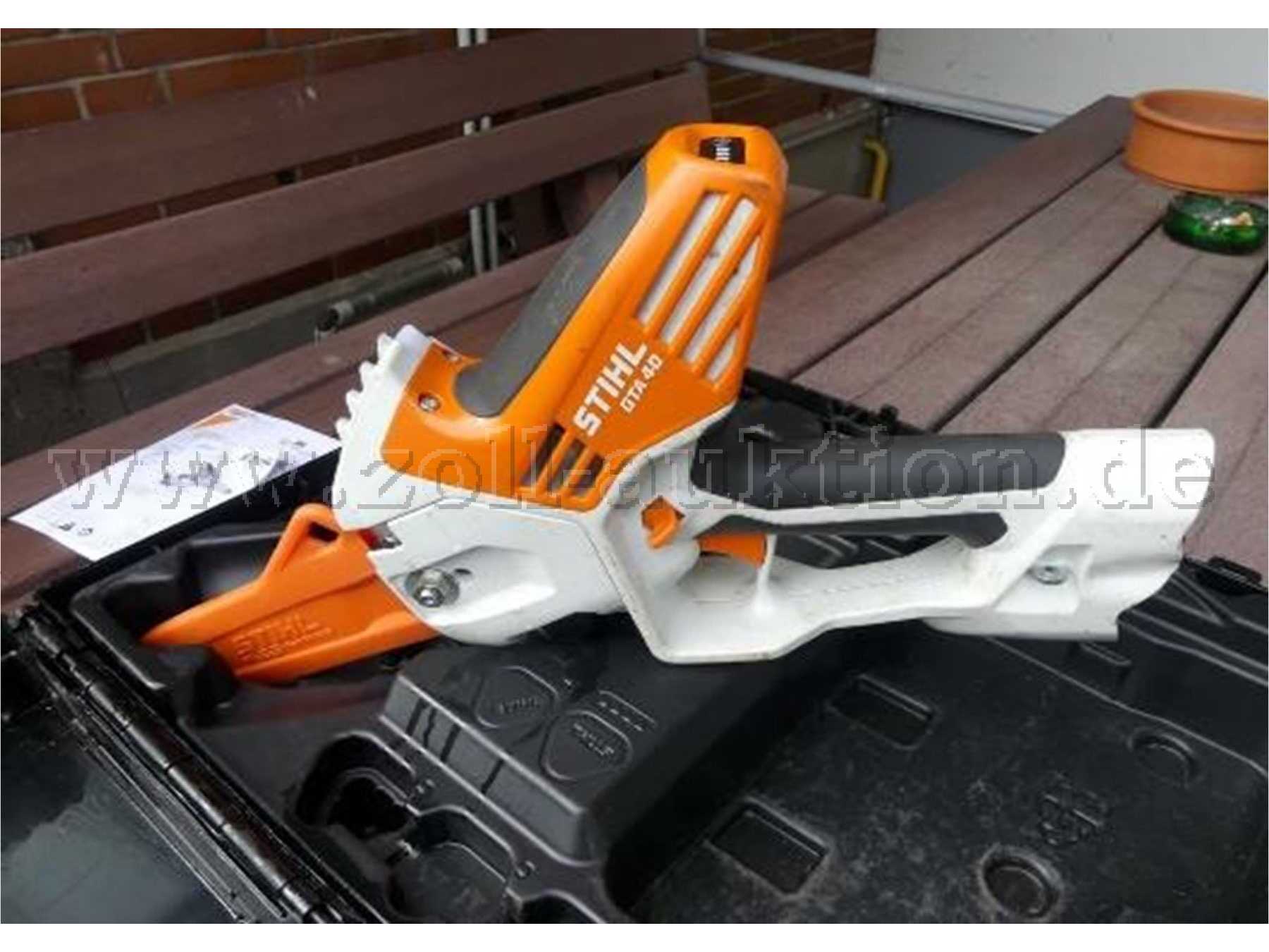 Handkettensäge Stihl. Zur Versteigerung steht nur die beschriebene Handkettensäge.