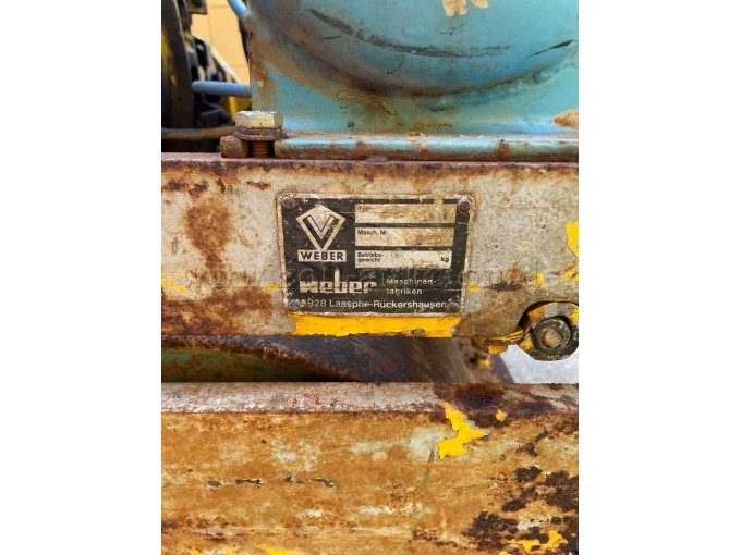 Weber Walze Typenschild