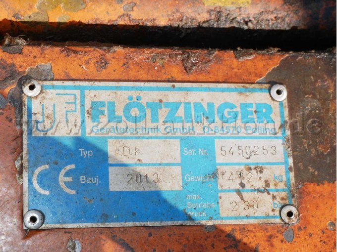 Typenschild Pflug