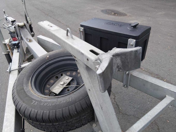 Ansicht Deichsel mit Ersatzrad