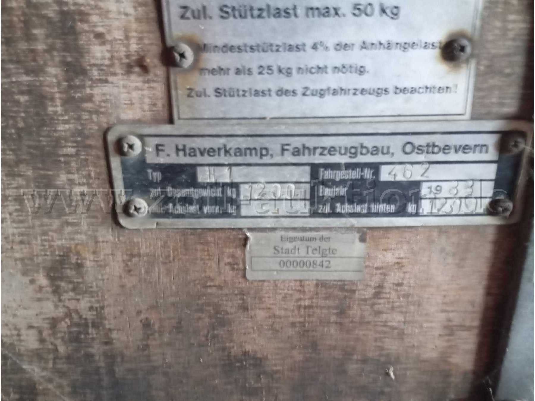 Haverkamp Typenschild