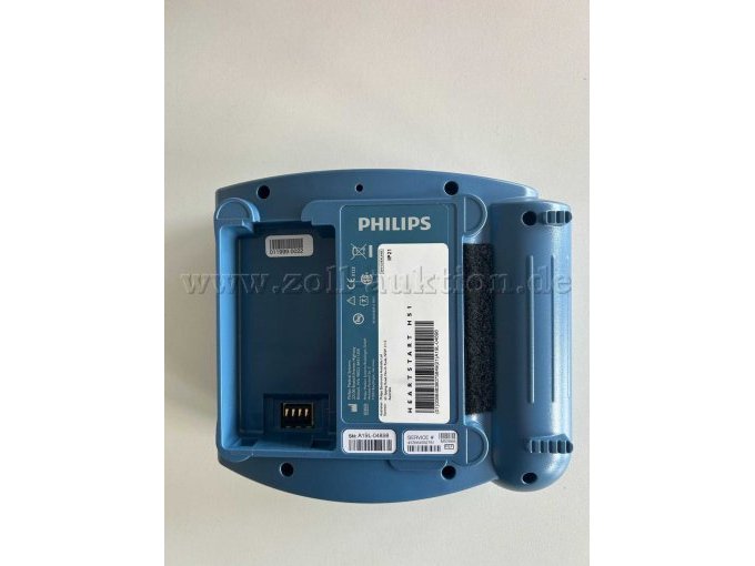 Rückseite Defibrilator ohne Batterie
