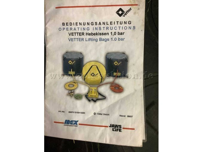 Hebekissen 1 bar
Bedienungs-anleitung