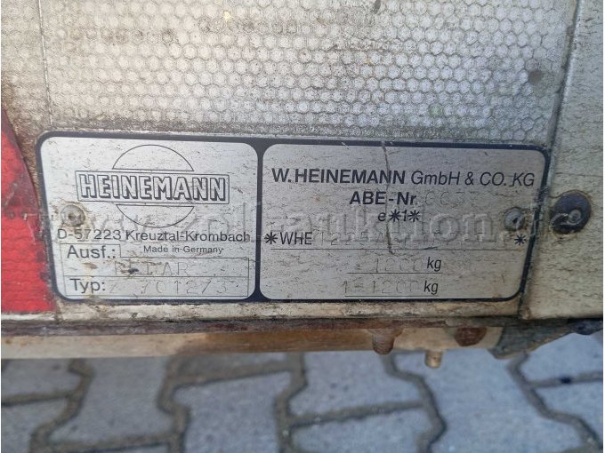 Heinemann Typenschild