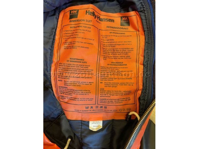 1 Helly-Hansen Eisrettungsanzug Größe Medium mit Handschuhen – foto 3 – kavel bij Zoll-Auktion, Jockgrim